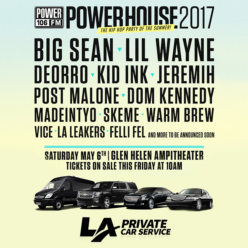 POWERHOUSE 2017: Hip Hop Destination in a Chauffeured Vehicle